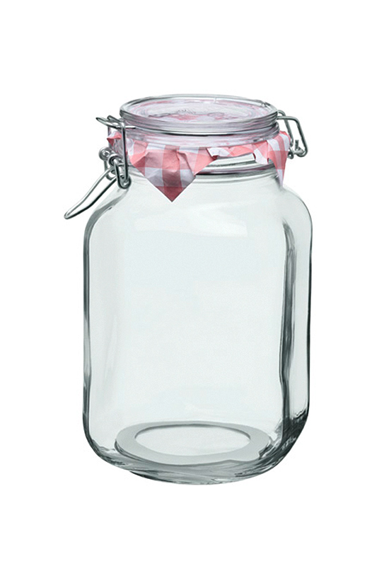 2 Ltr. Drahtbügelglas eckig Schiller&Mayer
